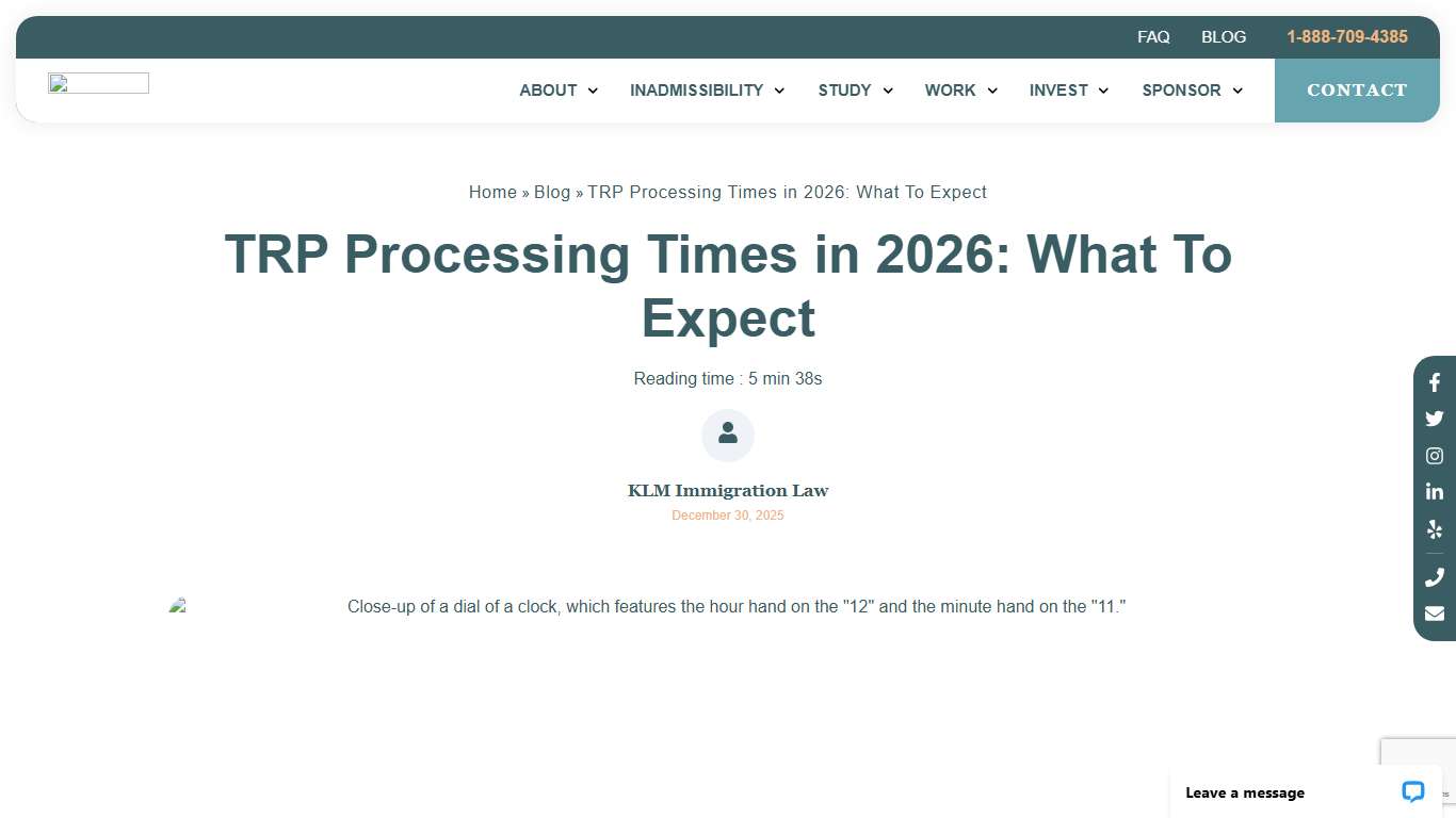 TRP Processing Times in 2026: What To Expect